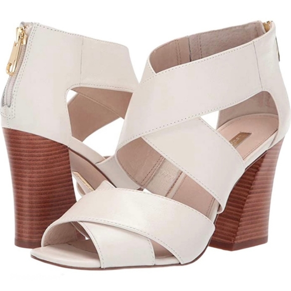 Louise et Cie Shoes - NEW Louise Et Cie White Kriztsa Block Heel Sandal